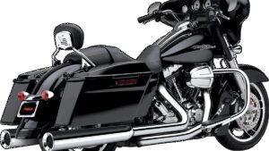 COBRA Power Flo Mufflers for '95-'16 FL - Chrome
