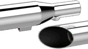 KHROME WERKS 3" HP-Plus® Slip-On Mufflers - Slash-Cut - Chrome - XL