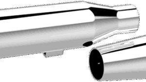 KHROME WERKS 3" HP-Plus® Slip-On Mufflers - Tapered - Chrome - XL