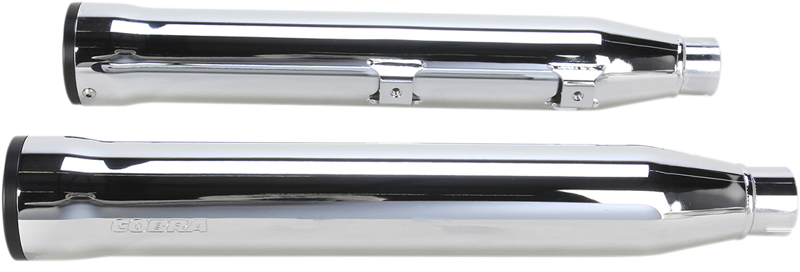 COBRA 3" RPT Mufflers for '07-'17 Softail - Chrome
