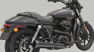 BASSANI XHAUST 4" Black Muffler - Megaphone - XG50/750