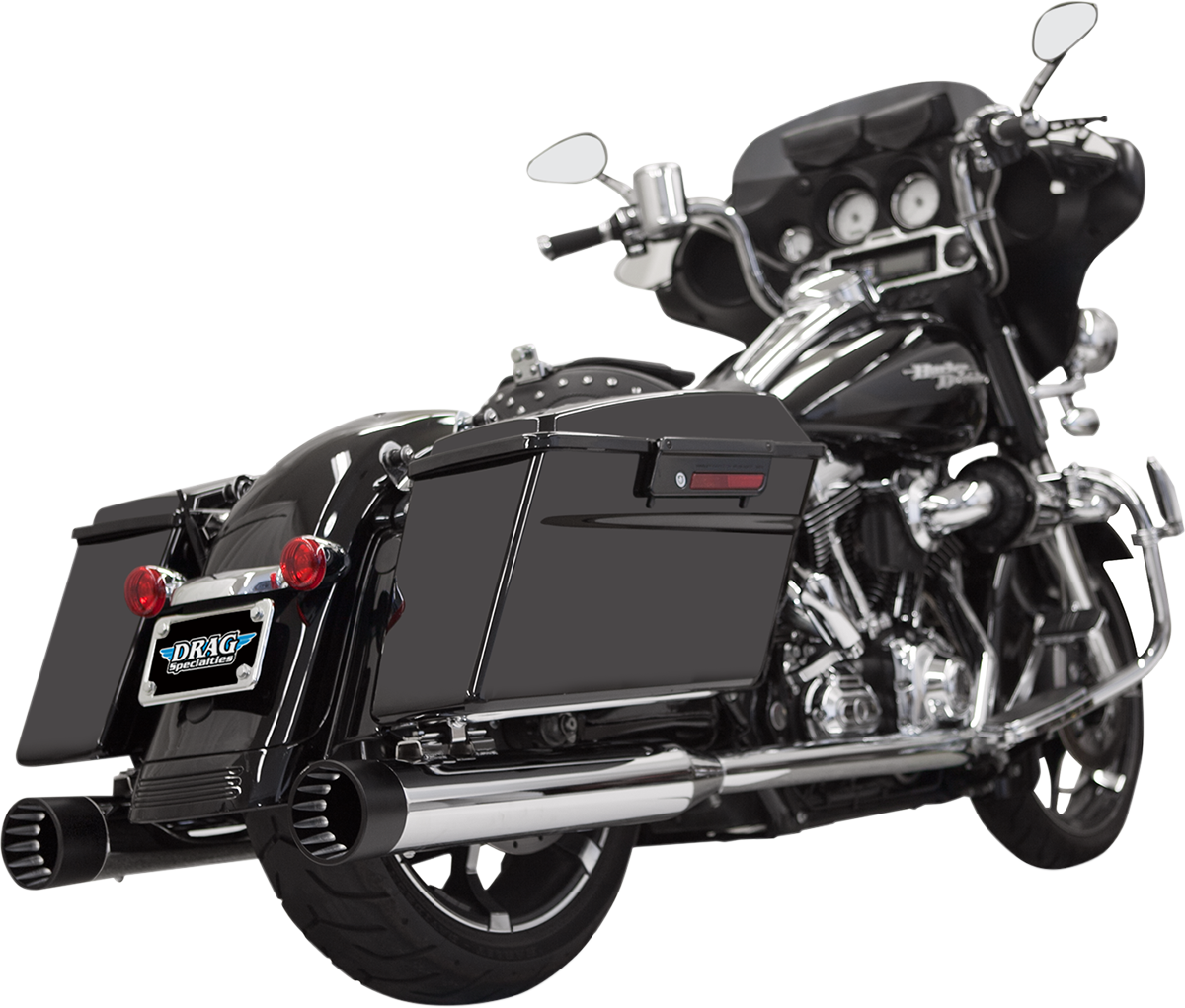 VANCE & HINES 3" Twin Slash Slip-On Mufflers - Black - Image 2