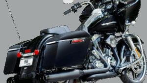 S&S CYCLE 4-1/2" MK45 Performance Mufflers - Black with Black Thruster