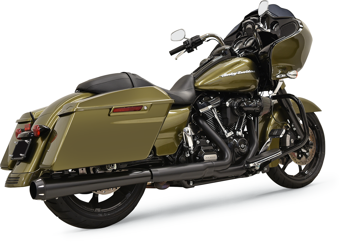 BASSANI XHAUST 2:1 Muffler - Black - Megaphone