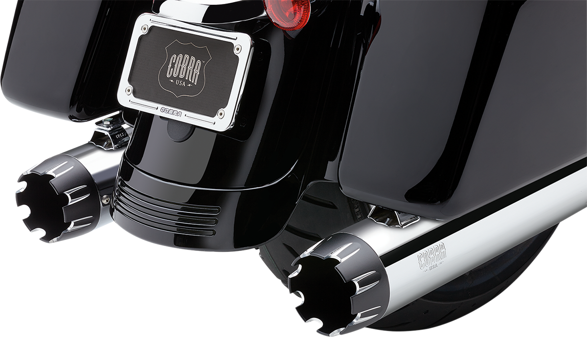 COBRA 4" Mufflers for FL - Chrome
