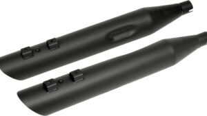 DRAG SPECIALTIES 4" Slashdown Slip-On Mufflers - Black