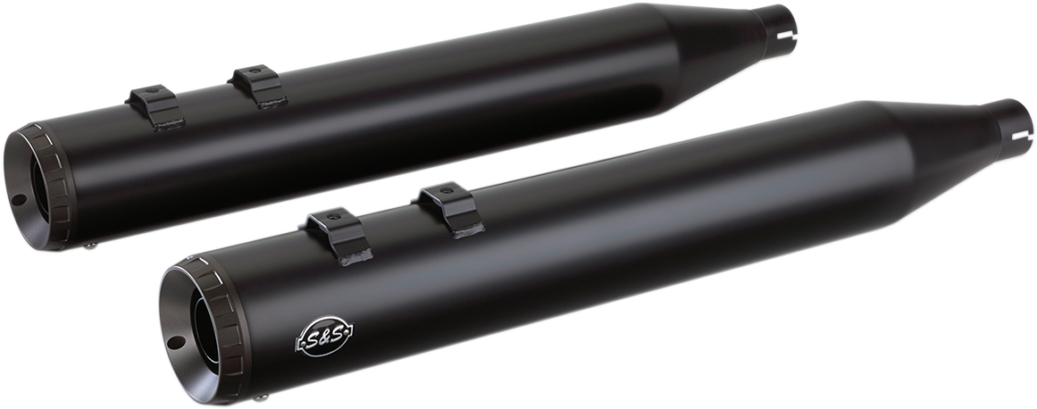 VANCE & HINES 3" Twin Slash Slip-On Mufflers - Black - Image 2