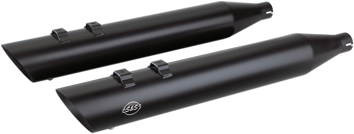 S&S CYCLE Slash Cut Mufflers - Black