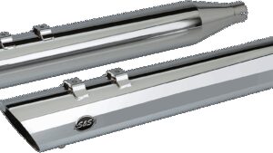 S&S CYCLE Slash Cut Mufflers - Chrome
