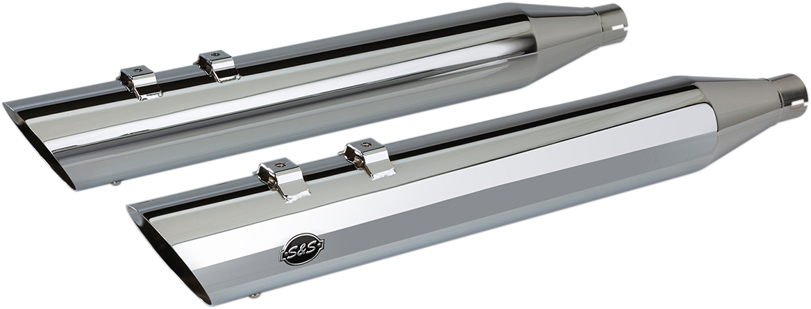 S&S CYCLE Slash Cut Mufflers - Chrome