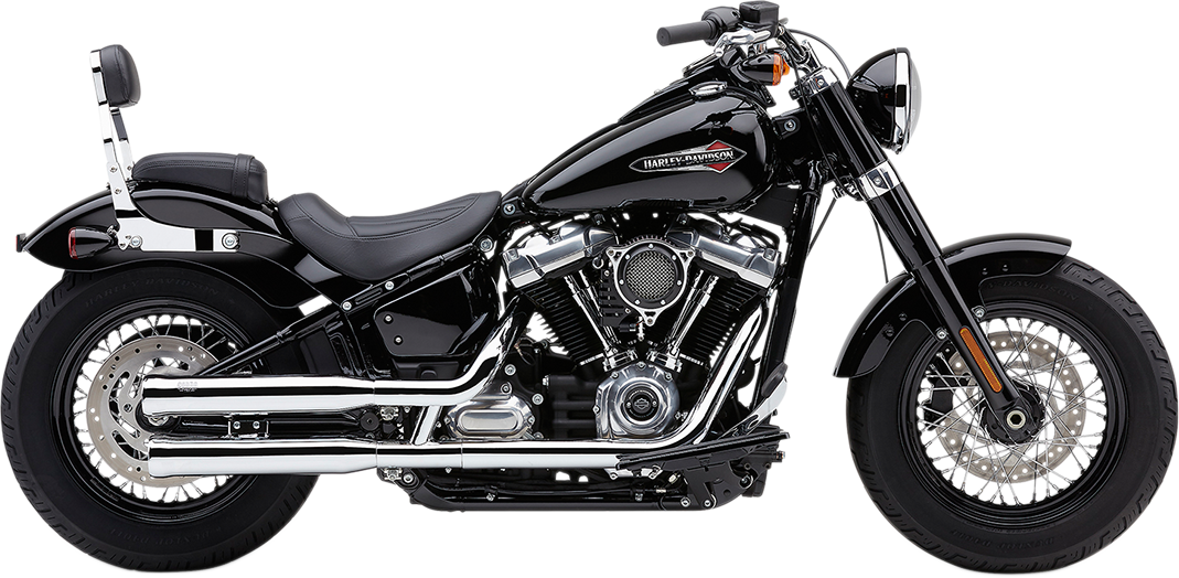 VANCE & HINES Twin Slash 3" Slip-On Mufflers - Chrome - Image 2