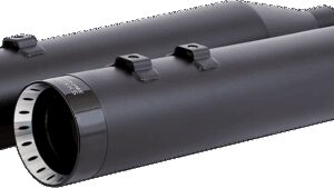 KHROME WERKS 4-1/2" HP-Plus® Slip-On Mufflers - Black with Turbine - Touring