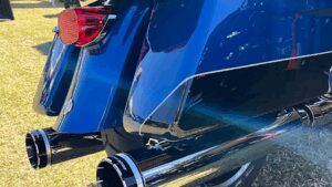 KHROME WERKS 4-1/2" HP-Plus® Slip-On Mufflers - Chrome with Tracer - Touring