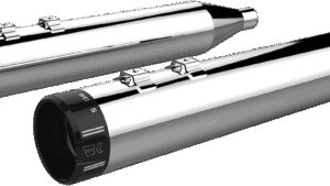KHROME WERKS 4-1/2" HP-Plus® Slip-On Mufflers - Chrome with Klassic Tip