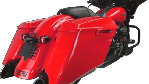 KHROME WERKS 4-1/2" HP-Plus® Slip-On Mufflers - Black with Edge - Touring