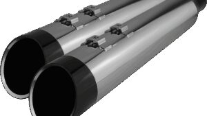 KHROME WERKS 4-1/2" HP-Plus® Slip-On Mufflers - Chrome with Edge - Touring