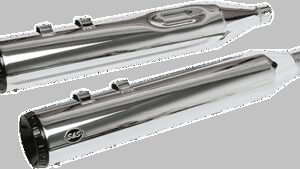 S&S CYCLE GNX Mufflers - 4.5" - Chrome