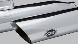 S&S CYCLE Slash Cut Mufflers - 50 State - Chrome