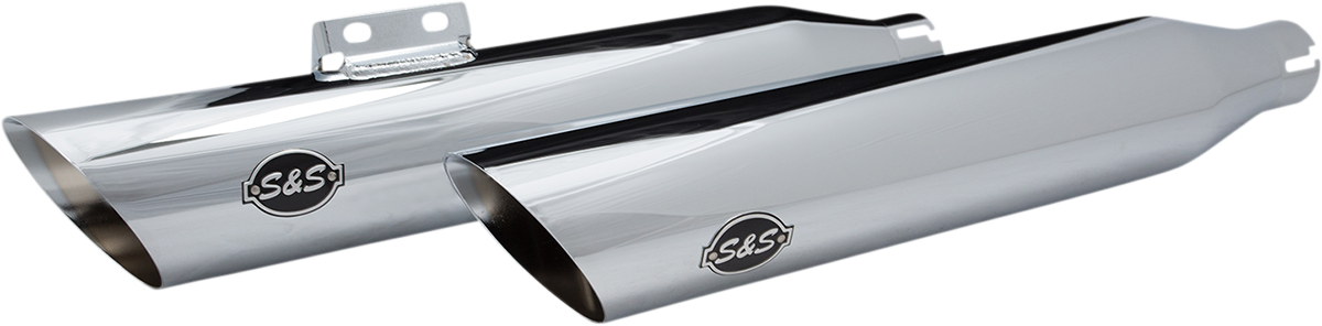 S&S CYCLE Slash Cut Mufflers - 50 State - Chrome