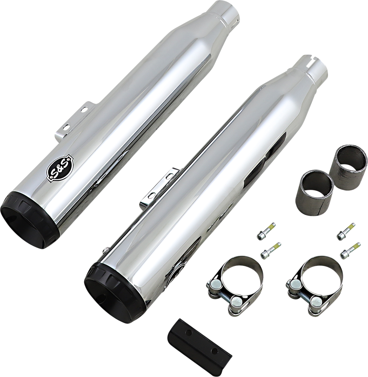 S&S CYCLE Grand National Slip-On Mufflers - Chrome
