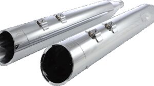KHROME WERKS 4-1/2" HP-Plus® Slip-On Mufflers - Chrome Edge