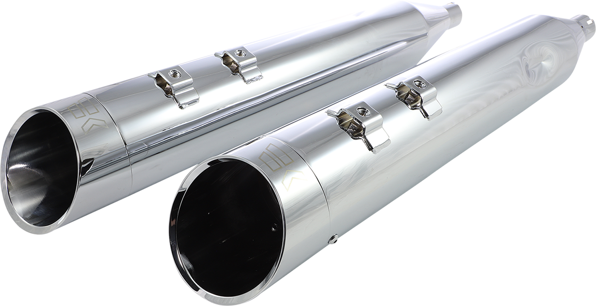 KHROME WERKS 4-1/2" HP-Plus® Slip-On Mufflers - Chrome Edge