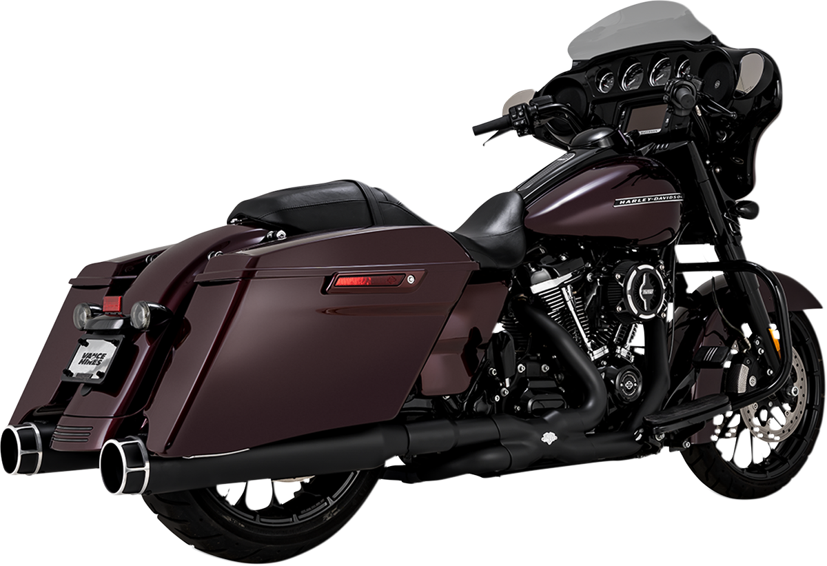VANCE & HINES 4-1/2" Torquer Slip-On Mufflers - Machine Cut