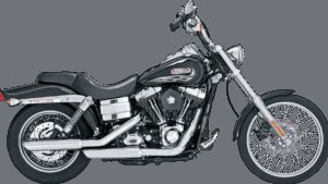 VANCE & HINES 3" Twin Slash Slip-On Muffler - Chrome