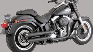 VANCE & HINES 3" Twin Slash Slip-On Mufflers - Black