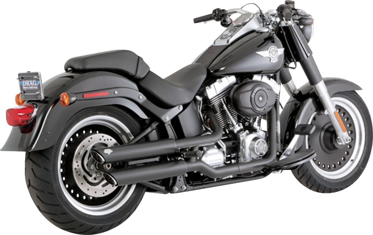 VANCE & HINES 3" Twin Slash Slip-On Mufflers - Black