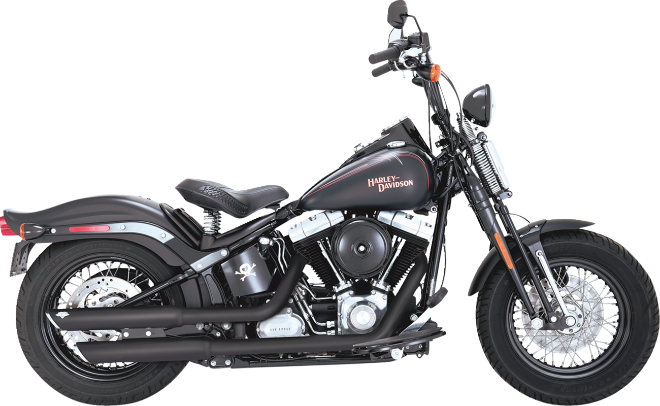 VANCE & HINES 3" Twin Slash Slip-On Mufflers - Black