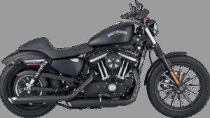 VANCE & HINES 3" Twin Slash Slip-On Mufflers - Black