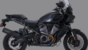 VANCE & HINES Adventure Hi-Output 450 Slip-On Muffler - Black - Stainless Steel