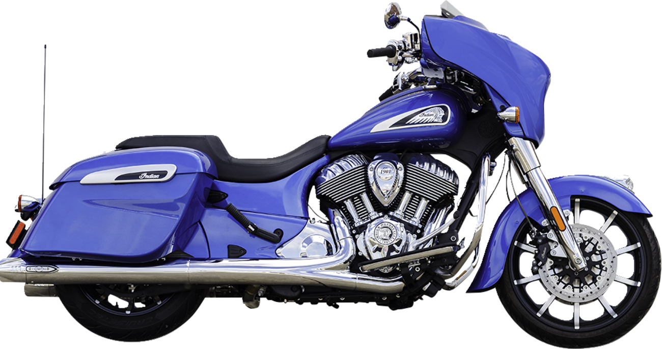 S&S CYCLE 4" Broadhead Slip-On Mufflers - Fishtail - Chrome