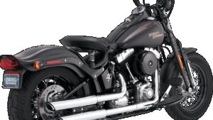 VANCE & HINES 3" Twin Slash Slip-On Mufflers - Chrome