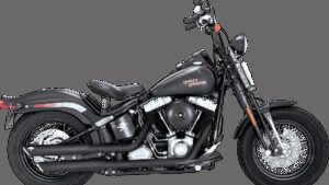 VANCE & HINES 3" Twin Slash Slip-On Mufflers - Black