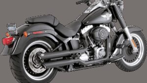 VANCE & HINES Twin Slash 3" Slip-On Mufflers - Black