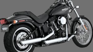 VANCE & HINES 3" Twin Slash Slip-On Muffler - Chrome