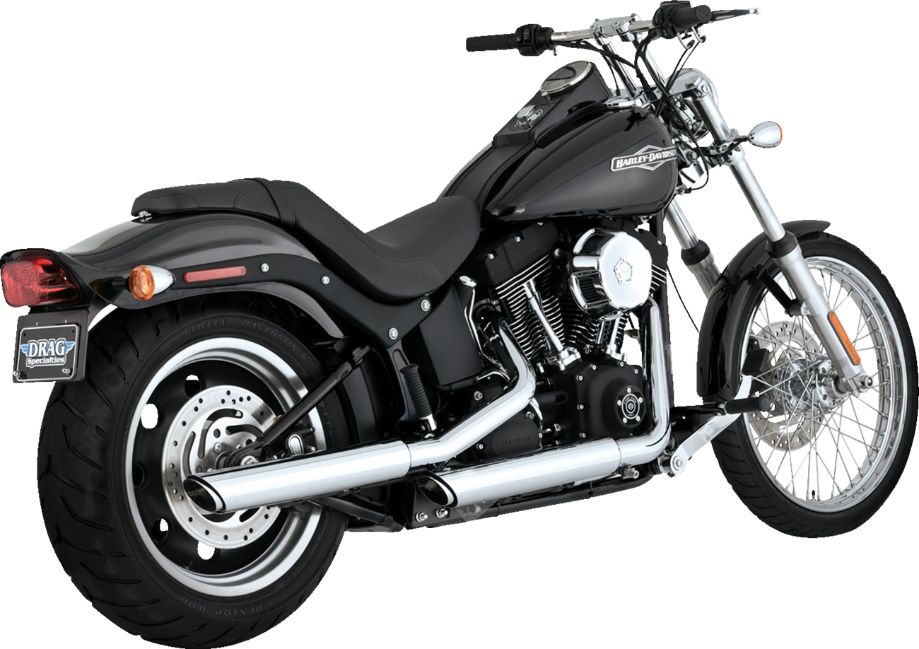 VANCE & HINES 3" Twin Slash Slip-On Muffler - Chrome