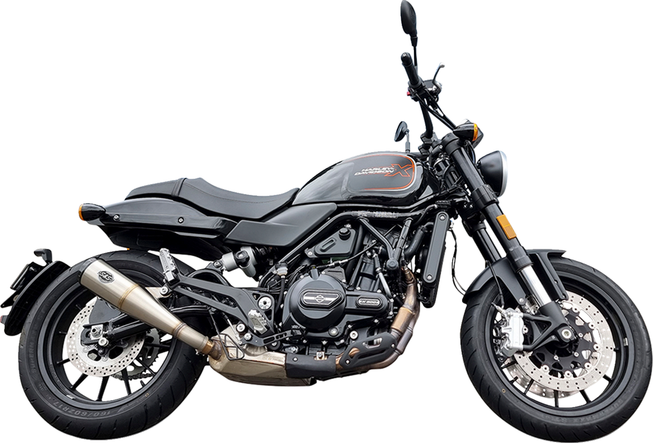 S&S CYCLE Grand National Slip-On Muffler - Brushed Stainless Steel - X™500