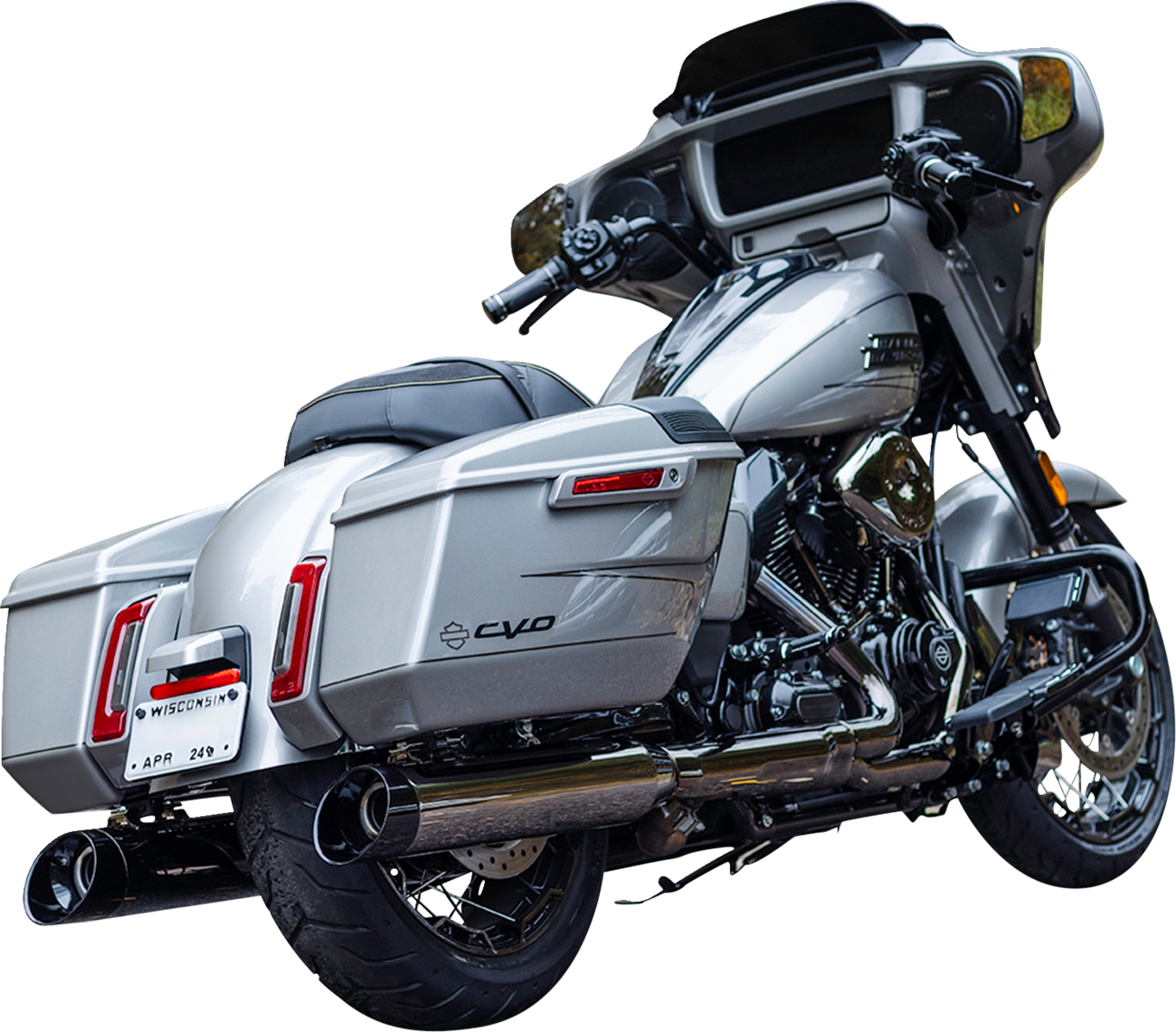 S&S CYCLE 4-1/2" MK45 Performance Slip-On Mufflers - Lava Chrome - 50-State