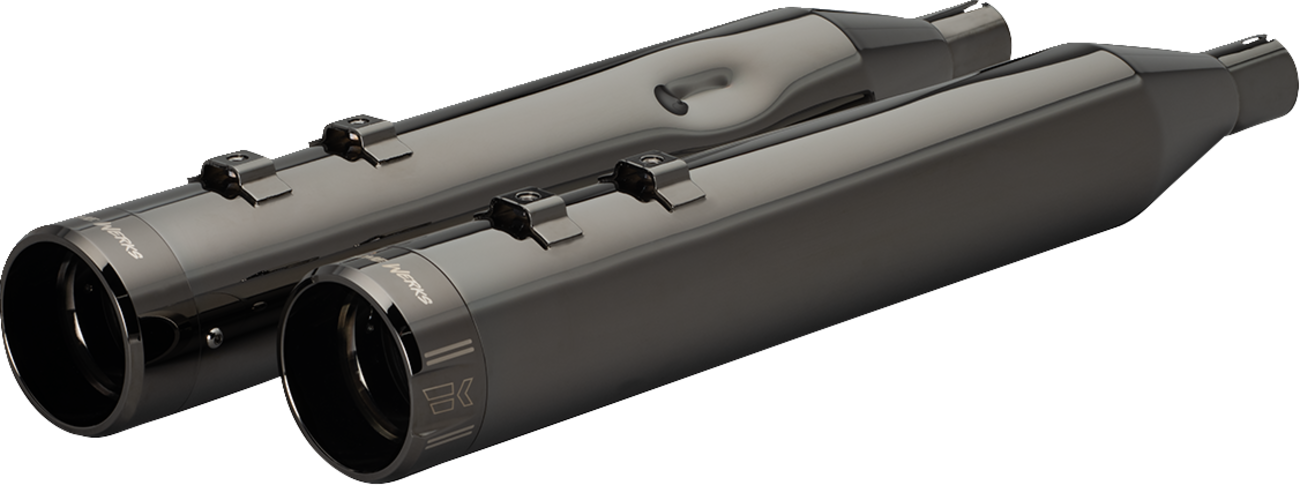 KHROME WERKS 4-1/2" HP-Plus® Slip-On Mufflers with Klassic Tip - Eclipse® - M8