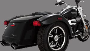 VANCE & HINES Twin Slash Slip-On Mufflers - Black