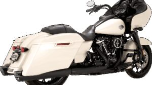 VANCE & HINES Razorback 450 Slip-On Mufflers - Black - M8 Bagger
