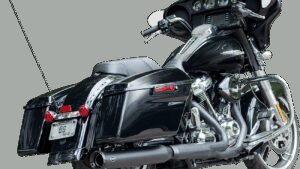 S&S CYCLE 2-into-1 Swindler Exhaust Conversion Kit - 4" - Black - M8 Touring