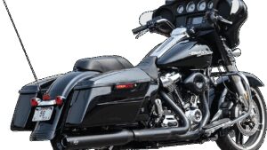 S&S CYCLE 2-into-1 Swindler Exhaust Conversion Kit - 4-1/2" - Black - M8 Touring