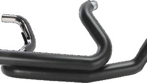 COBRA Powerport Dual Headpipes with Dual Bungs - Black