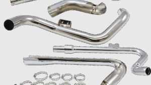 COBRA True Dual Headpipes - Chrome - Dresser