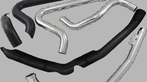 COBRA True Dual Headpipes - Black - Dresser