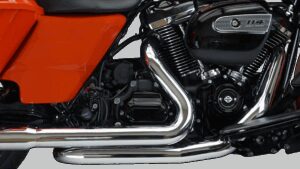 KHROME WERKS Aggressor 2-into-2 Crossover Headers - Chrome - M8